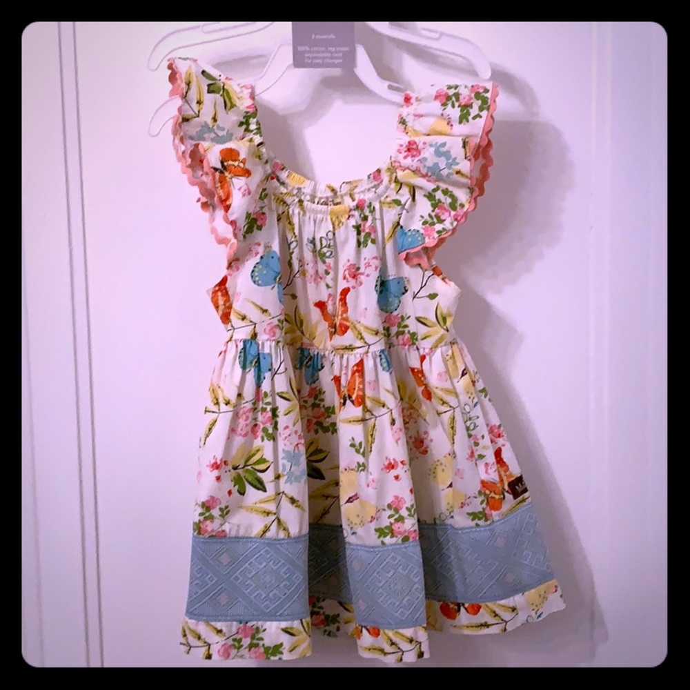 Matilda Jane angel wing butterfly dress/top size 2